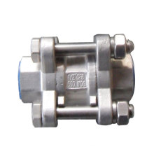 Stainless Steel 3 Piece in-Line Spring Check Valve